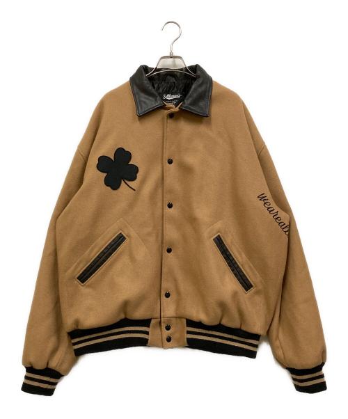 SETTLEMIER’S（セトルマイアーズ）SETTLEMIER’S (セトルマイアーズ) WEAREALLANIMALS (ウェアアニマルズ) Exclusive Varsity Jacket ベージュ サイズ:SIZE 50の古着・服飾アイテム