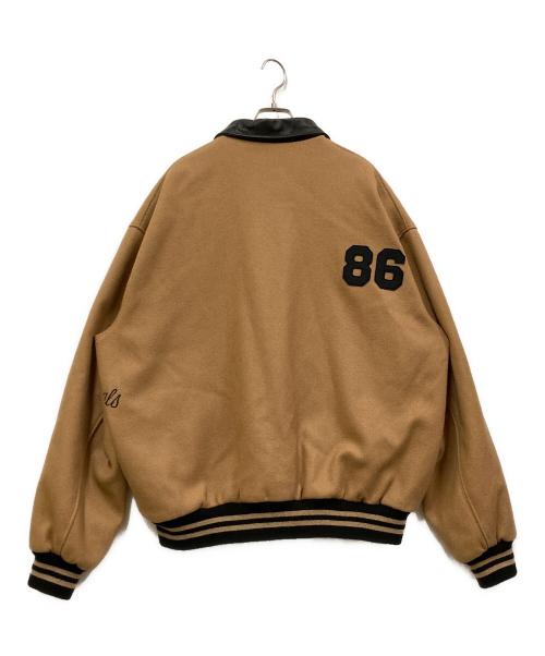 SETTLEMIER’S（セトルマイアーズ）SETTLEMIER’S (セトルマイアーズ) WEAREALLANIMALS (ウェアアニマルズ) Exclusive Varsity Jacket ベージュ サイズ:SIZE 50の古着・服飾アイテム