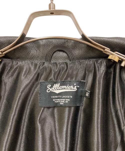 SETTLEMIER’S（セトルマイアーズ）SETTLEMIER’S (セトルマイアーズ) WEAREALLANIMALS (ウェアアニマルズ) Exclusive Varsity Jacket ベージュ サイズ:SIZE 50の古着・服飾アイテム