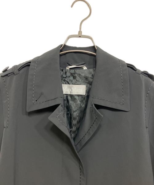 MaxMara（マックスマーラ）MaxMara (マックスマーラ) ステンカラーコート ブラック サイズ:42の古着・服飾アイテム