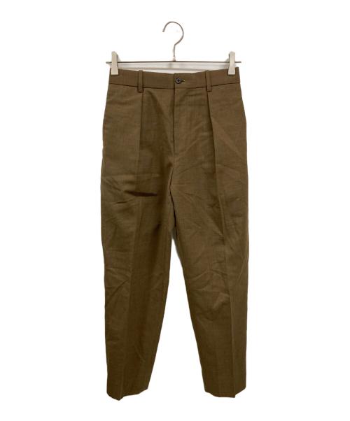 MARKAWARE（マーカウェア）MARKAWARE (マーカウェア) ペグトップテーパードスラックス ブラウン サイズ:1の古着・服飾アイテム