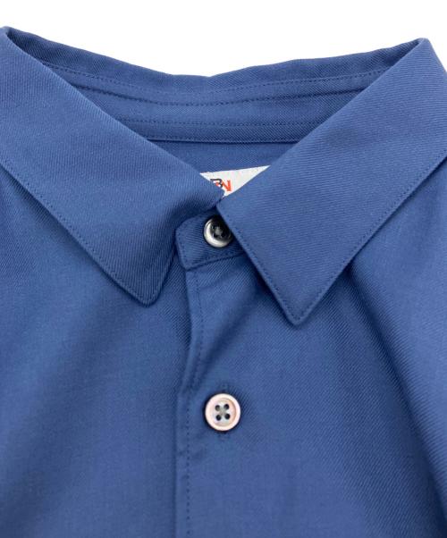 mb（エムビー）mb (エムビー) ハイエンド尾州ウールシャツレギュラーカラー シャツ ネイビー サイズ:SIZE Sの古着・服飾アイテム