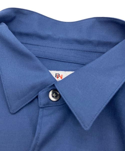 mb（エムビー）mb (エムビー) ハイエンド尾州ウールシャツレギュラーカラー シャツ ネイビー サイズ:SIZE Sの古着・服飾アイテム
