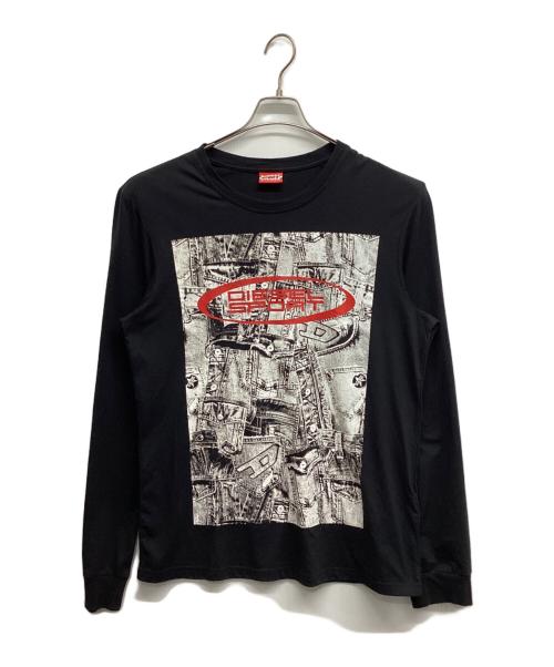 DIESEL SPORT（ディーゼルスポーツ）DIESEL SPORT (ディーゼルスポーツ) 長袖Tシャツ ブラック サイズ:Lの古着・服飾アイテム