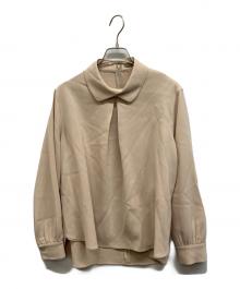 theory luxe（セオリーリュクス）の古着「長袖ブラウス」｜ベージュ