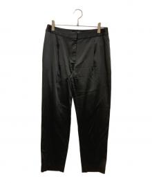 T by ALEXANDER WANG（ティーバイアレキサンダーワン）の古着「タックパンツ」｜ブラック