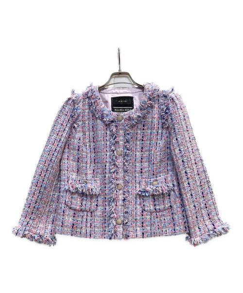 TO BE CHIC（トゥービーシック）TO BE CHIC (トゥービーシック) MALHIA KENT ツイードセットアップ ピンク サイズ:42／44の古着・服飾アイテム