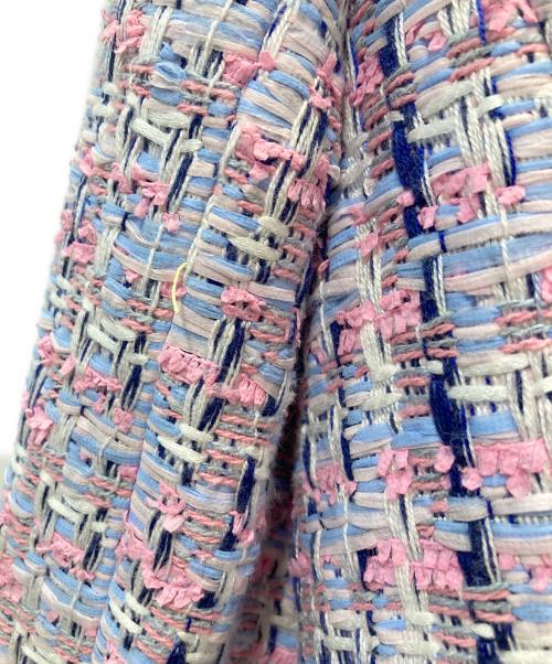 TO BE CHIC（トゥービーシック）TO BE CHIC (トゥービーシック) MALHIA KENT ツイードセットアップ ピンク サイズ:42／44の古着・服飾アイテム