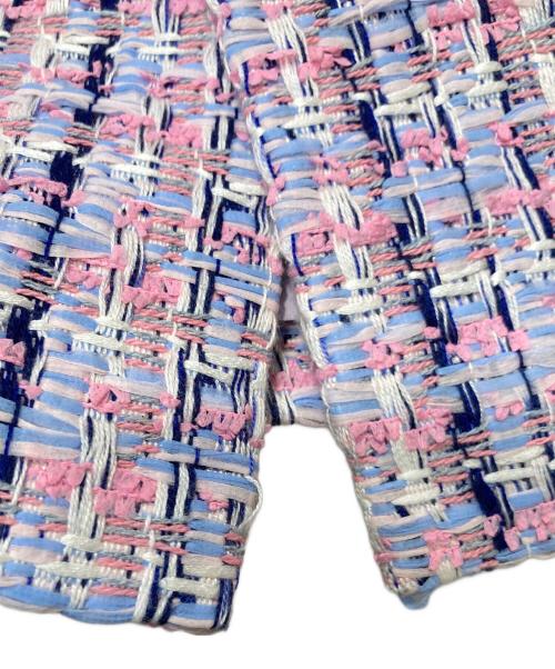 TO BE CHIC（トゥービーシック）TO BE CHIC (トゥービーシック) MALHIA KENT ツイードセットアップ ピンク サイズ:42／44の古着・服飾アイテム