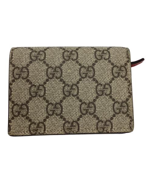GUCCI（グッチ）GUCCI (グッチ) ミスティックキャット 2つ折り財布 ベージュの古着・服飾アイテム