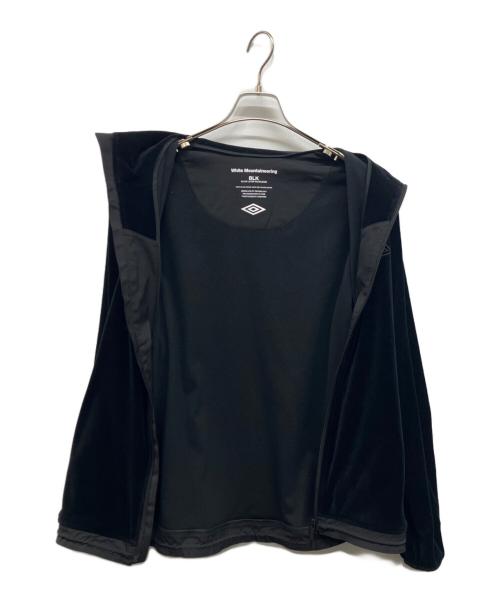 WHITE MOUNTAINEERING（ホワイトマウンテ二アニング）WHITE MOUNTAINEERING (ホワイトマウンテ二アニング) UMBRO (アンブロ) VELOUR BLOUSON ブラック サイズ:Ｌの古着・服飾アイテム