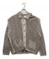 YOKE（ヨーク）の古着「MESH KNITTED BUTTONED CARDIGAN」｜グレー