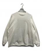 MARKAマーカ）の古着「FOOT BALL TEE L/S SUVINGIZA天竺」｜ホワイト