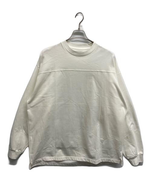 MARKA（マーカ）MARKA (マーカ) FOOT BALL TEE L/S SUVINGIZA天竺 ホワイト サイズ:3の古着・服飾アイテム