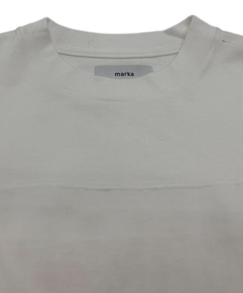 MARKA（マーカ）MARKA (マーカ) FOOT BALL TEE L/S SUVINGIZA天竺 ホワイト サイズ:3の古着・服飾アイテム