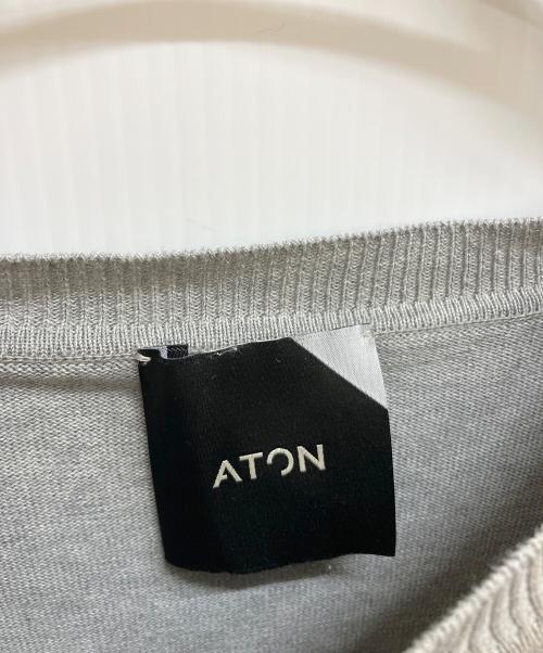 ATON（エイトン）ATON (エイトン) ポロシャツ グレー サイズ:6の古着・服飾アイテム