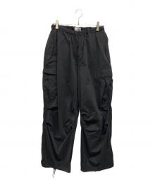 MARKA（マーカ）の古着「RECYCLE NYLON RIP STOP COCOON WIDE EASY PANTS」｜ブラック