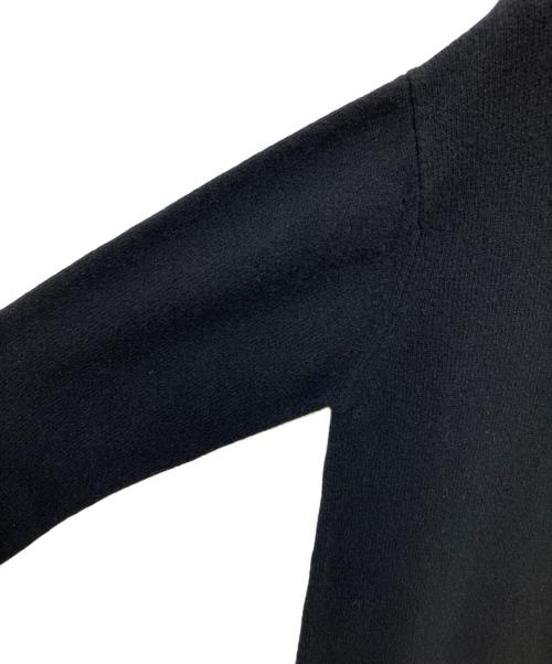 VERMEIL par iena（ヴェルメイユ パー イエナ）VERMEIL par iena (ヴェルメイユ パー イエナ) ウールカシミヤスリットネックワンピース ブラック サイズ:Freeの古着・服飾アイテム