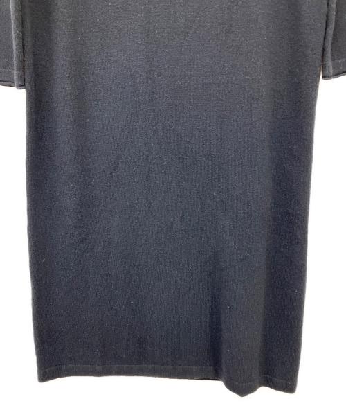 VERMEIL par iena（ヴェルメイユ パー イエナ）VERMEIL par iena (ヴェルメイユ パー イエナ) ウールカシミヤスリットネックワンピース ブラック サイズ:Freeの古着・服飾アイテム