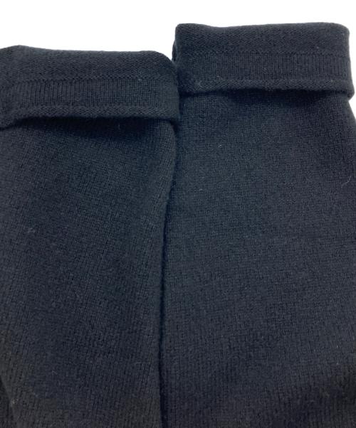 VERMEIL par iena（ヴェルメイユ パー イエナ）VERMEIL par iena (ヴェルメイユ パー イエナ) ウールカシミヤスリットネックワンピース ブラック サイズ:Freeの古着・服飾アイテム