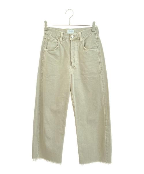 Citizens of humanity（シチズンズオブヒューマニティ）Citizens of humanity (シチズンズオブヒューマニティ) AYLA RAW HEM CROP B ベージュ サイズ:24の古着・服飾アイテム