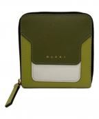 MARNIマルニ）の古着「バイフォールドジップアラウンドウォレット」｜グリーン
