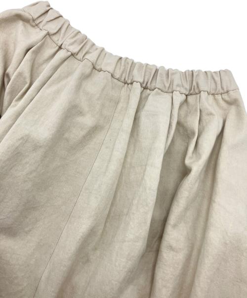 KAGURE（カグレ）KAGURE (カグレ) コットンコクーンスカート ベージュ サイズ:Freeの古着・服飾アイテム