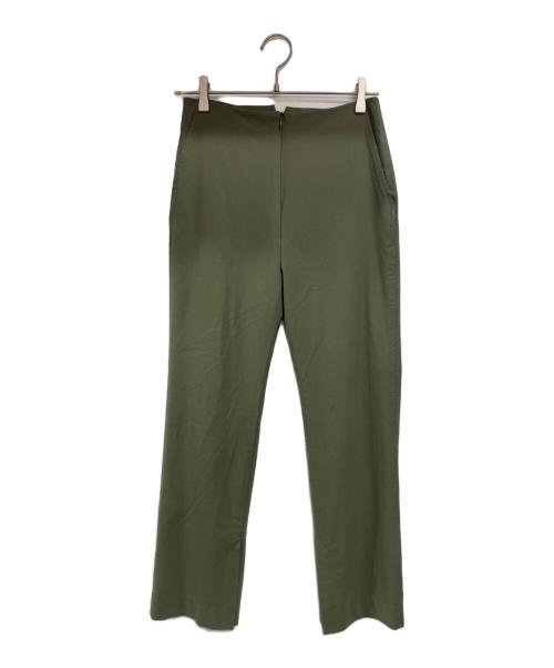 Little suzie（リトルスージー）Little suzie (リトルスージー) Stretch Wool Straight Fit Slit Trousers グリーン サイズ:36の古着・服飾アイテム