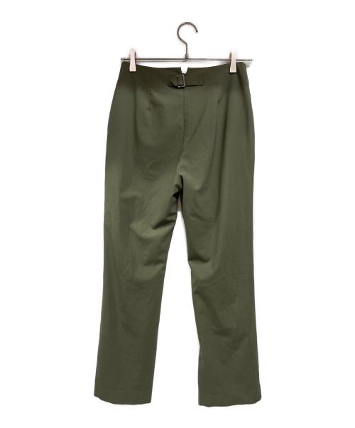 Little suzie（リトルスージー）Little suzie (リトルスージー) Stretch Wool Straight Fit Slit Trousers グリーン サイズ:36の古着・服飾アイテム