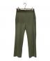 Little suzie（リトルスージー）の古着「Stretch Wool Straight Fit Slit Trousers」｜グリーン