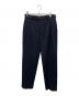 H BEAUTY&YOUTH（エイチ ビューティー&ユース）の古着「NAVY FLANNEL DINNER NOP PANTS」｜ネイビー
