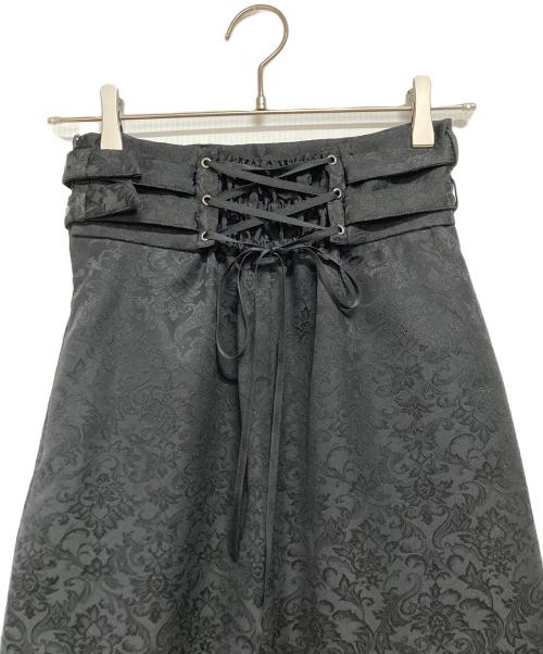 Moi-meme-Moitie（モワメームモワティエ）Moi-meme-Moitie (モワメームモワティエ) ダブルベルト十字架ロングスカート ブラック サイズ:Fの古着・服飾アイテム