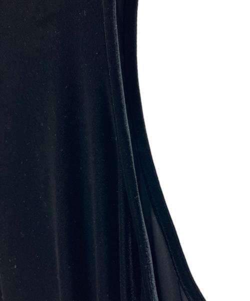 foufou（フーフー ザドレス）foufou (フーフー ザドレス) ノースリーブベロアワンピース ブラックの古着・服飾アイテム