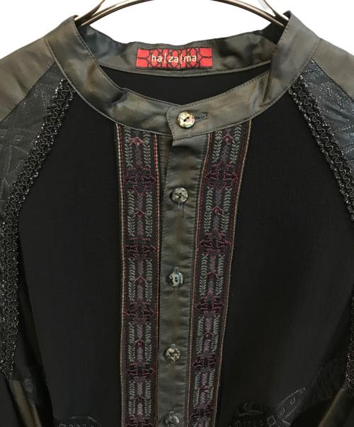 hazama（ハザマ）hazama (ハザマ) 繍美秘伝のワンピース ブラック サイズ:Mの古着・服飾アイテム