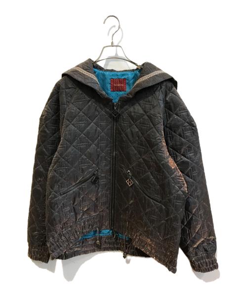 hazama（ハザマ）hazama (ハザマ) 夜空に駆ける透明彩度のキルティングセーラージャケット ブルー サイズ:Mの古着・服飾アイテム