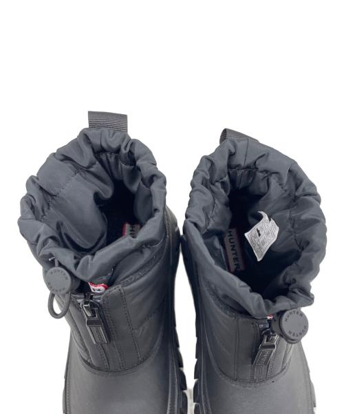 HUNTER（ハンター）HUNTER (ハンター) INTREPID ANKLE ZIP SNOW BOOT ブラック サイズ:25cmの古着・服飾アイテム