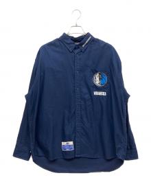 WIND AND SEA×NBA（ウィンダンシー×エヌビーエー）の古着「ボタンダウンシャツ」｜ネイビー
