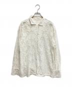 CASA FLINEカーサフライン）の古着「OPEN COLLAR RACE SHIRT」｜アイボリー