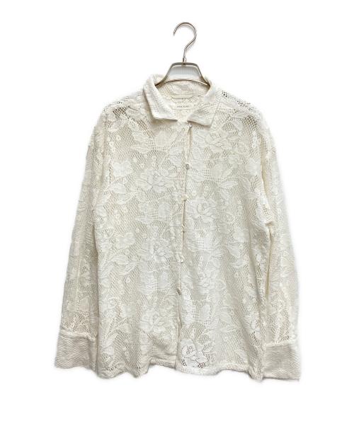 CASA FLINE（カーサフライン）CASA FLINE (カーサフライン) OPEN COLLAR RACE SHIRT アイボリー サイズ:freeの古着・服飾アイテム