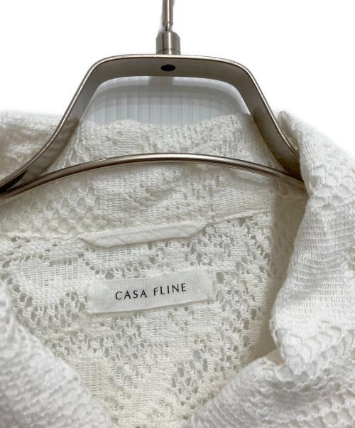 CASA FLINE（カーサフライン）CASA FLINE (カーサフライン) OPEN COLLAR RACE SHIRT アイボリー サイズ:freeの古着・服飾アイテム