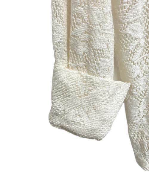 CASA FLINE（カーサフライン）CASA FLINE (カーサフライン) OPEN COLLAR RACE SHIRT アイボリー サイズ:freeの古着・服飾アイテム