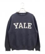 THE BOOK STOREザ ブックストア）の古着「YALE WOOL HAND KNITTING」｜ブラック