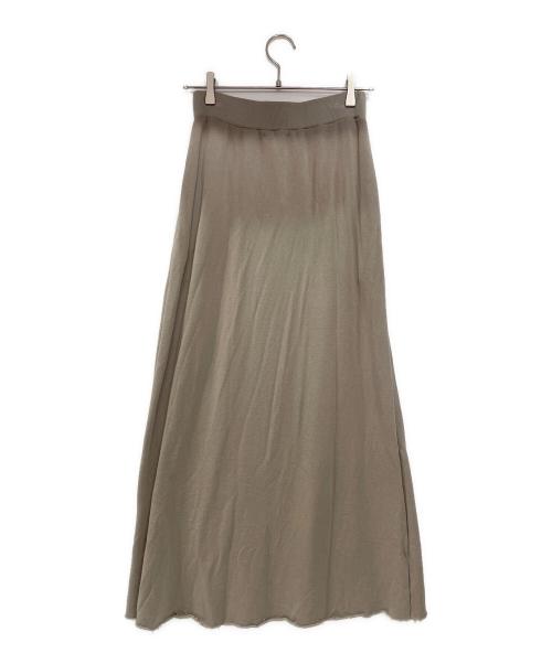 SLOANE（スローン）SLOANE (スローン) 30/10コットン裏毛 マキシスカート ベージュ サイズ:2の古着・服飾アイテム
