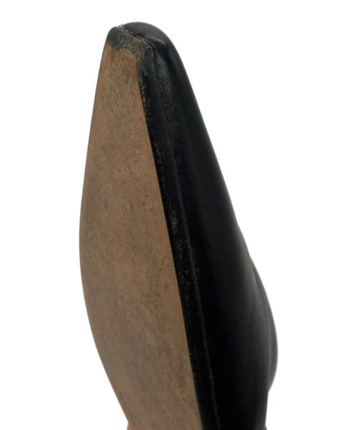 BOTTEGA VENETA（ボッテガベネタ）BOTTEGA VENETA (ボッテガベネタ) アーモンド スクエアトゥフラットパンプス ブラック サイズ:41の古着・服飾アイテム