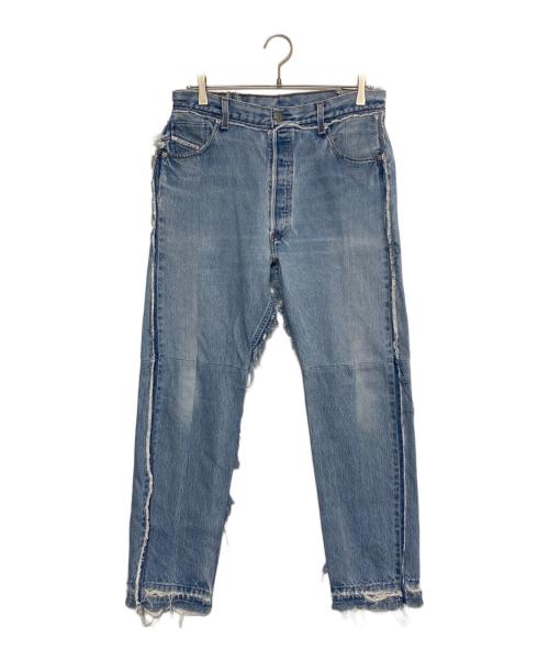 READYMADE（レディメイド）READYMADE (レディメイド) DIESEL RED TAG (ディーゼル レッドタグ) UNITED ARROWS & SONS (ユナイテッドアローズ アンド サンズ) ワイドレッグ デニム ライトブルー サイズ:32の古着・服飾アイテム