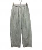 anukeアンヌーク）の古着「Sheer Tuck Pants（シアータックパンツ）」｜ミント