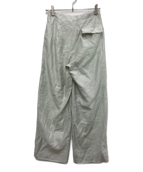 anuke（アンヌーク）anuke (アンヌーク) Sheer Tuck Pants（シアータックパンツ） ミント サイズ:36の古着・服飾アイテム