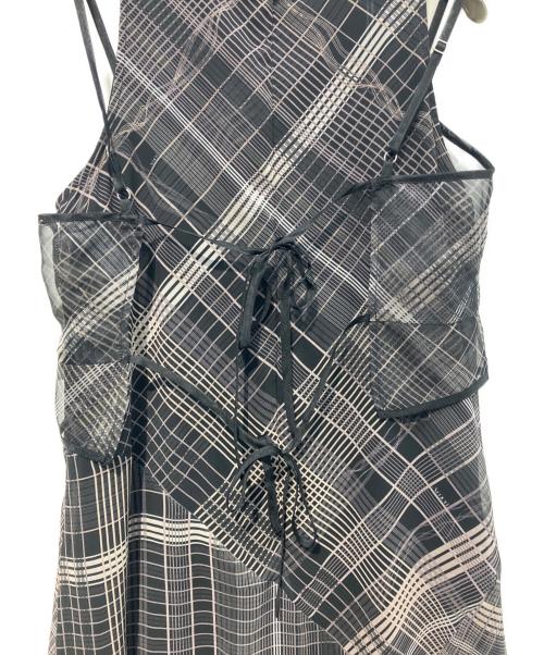 Ameri（アメリ）AMERI (アメリ) MEDI STRAIN CHECK DRESS   25SS　0225105931190 ブラック サイズ:Sの古着・服飾アイテム