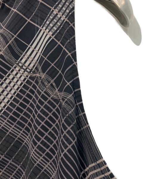 Ameri（アメリ）AMERI (アメリ) MEDI STRAIN CHECK DRESS   25SS　0225105931190 ブラック サイズ:Sの古着・服飾アイテム