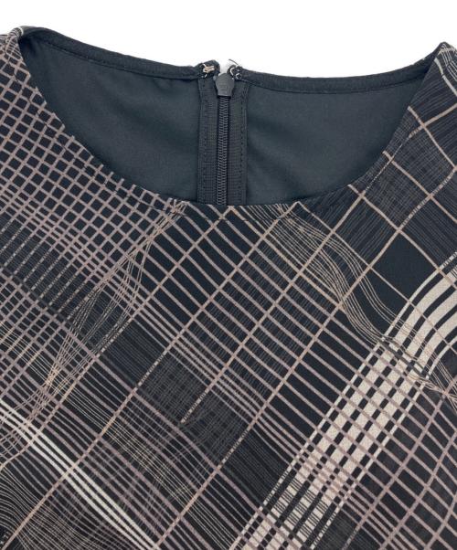 Ameri（アメリ）AMERI (アメリ) MEDI STRAIN CHECK DRESS   25SS　0225105931190 ブラック サイズ:Sの古着・服飾アイテム